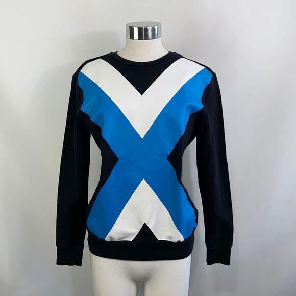 Escada Black White and Blue X Sweatshirt - Picture 1 of 15